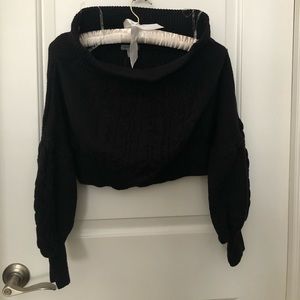 Off the shoulder sweater